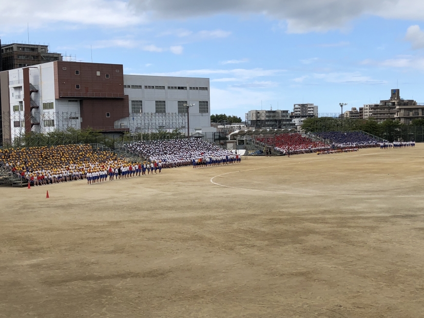 体育祭の練習が始まりました みちくさポレポレ 福岡工業大学附属 城東高等学校